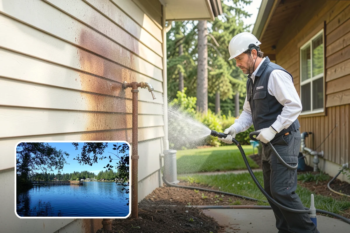 Step Pressure Washing in Federal Way, King County, WA - Strips compacted grime from step surfaces