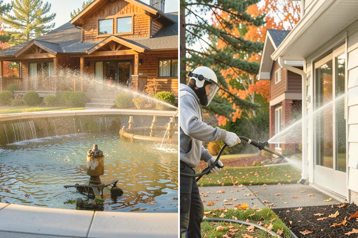 Step Pressure Washing in Fife, Pierce County, WA - Sweep loose debris and pre-soak the steps