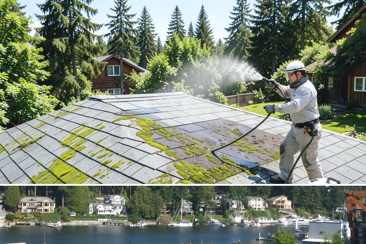Step Pressure Washing in Gig Harbor, Pierce County, WA - Steps clean up best during dry summer weeks so surfaces set before wet-season traffic.