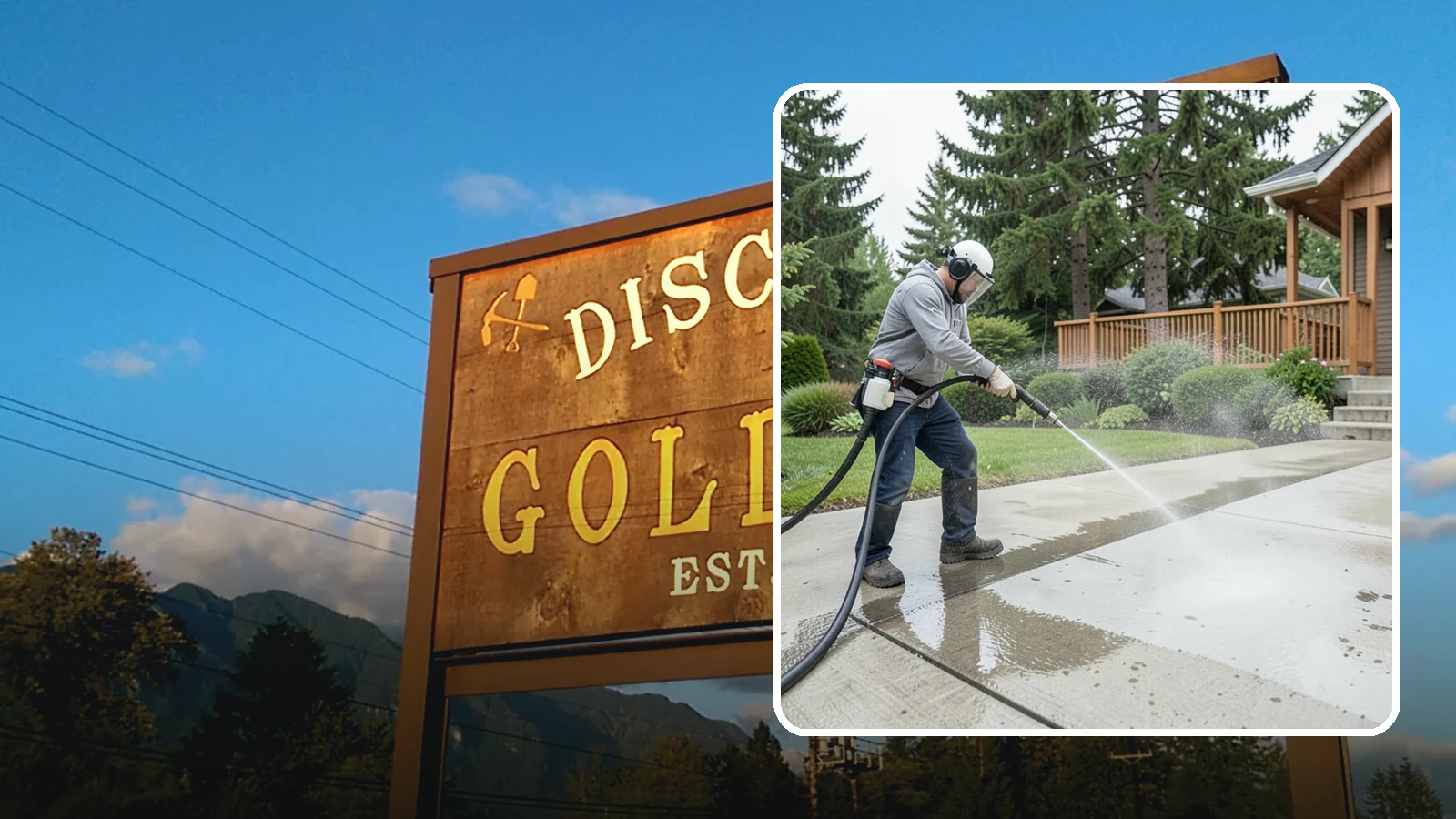 Step Pressure Washing in Gold Bar, Snohomish County, WA - Pressure wash concrete and hardscape steps to strip built-up grime and restore safe grip.