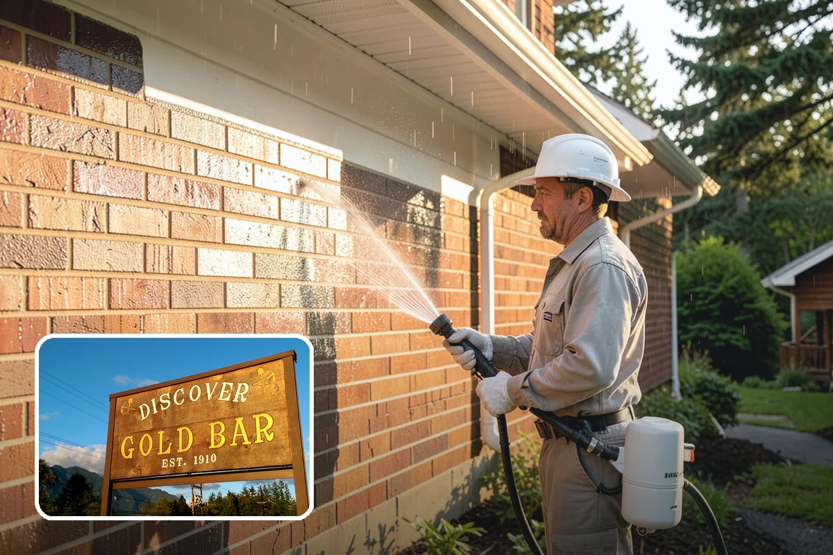 Step Pressure Washing in Gold Bar, Snohomish County, WA - Strips compacted grime from step surfaces