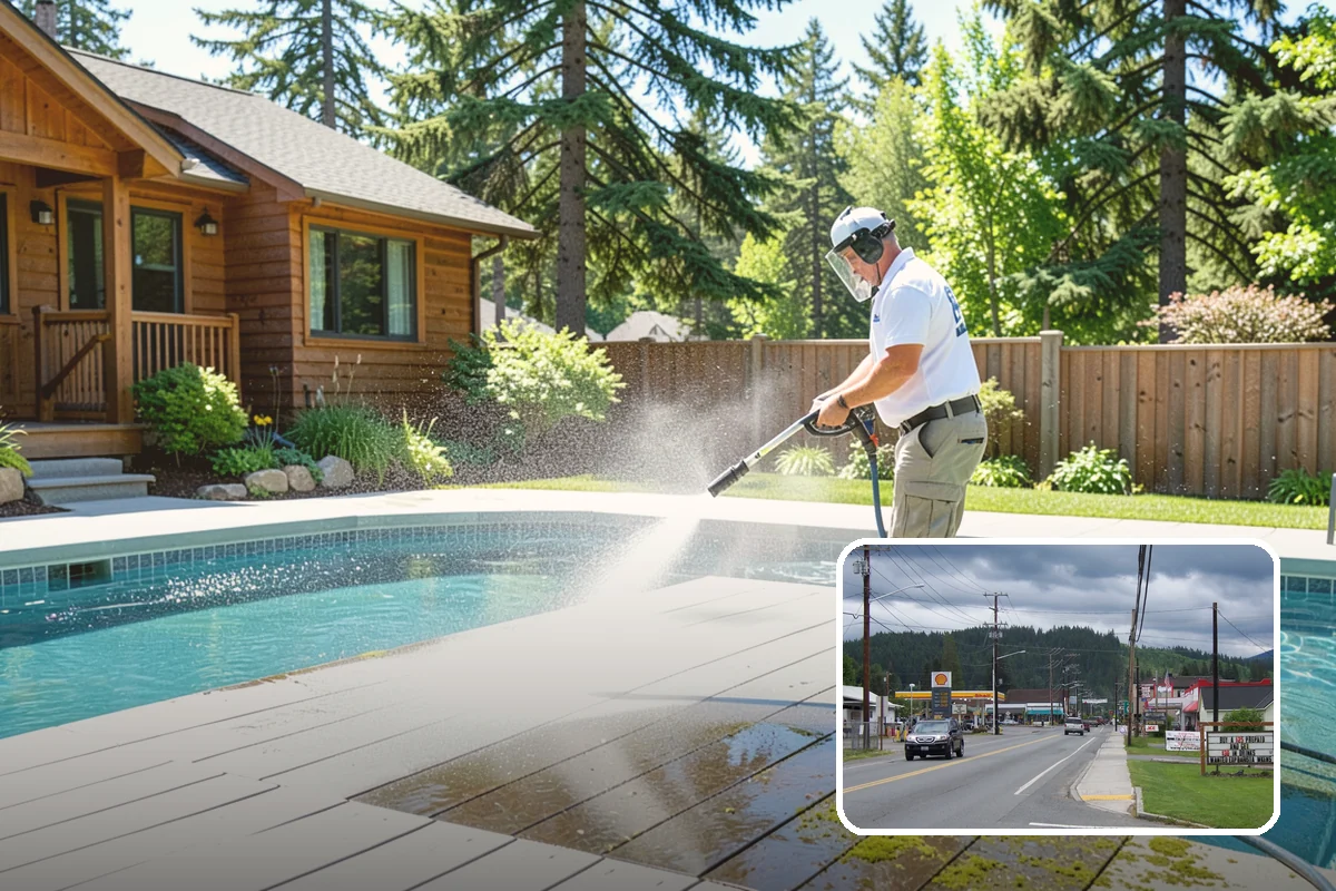 Step Pressure Washing in Granite Falls, Snohomish County, WA - Strips compacted grime from step surfaces