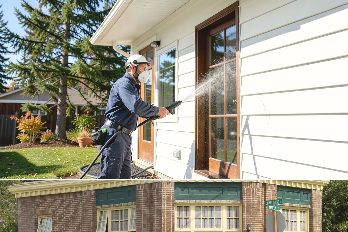 Step Pressure Washing in Hamilton, Skagit County, WA - Steps clean up best during dry summer weeks so surfaces set before wet-season traffic.