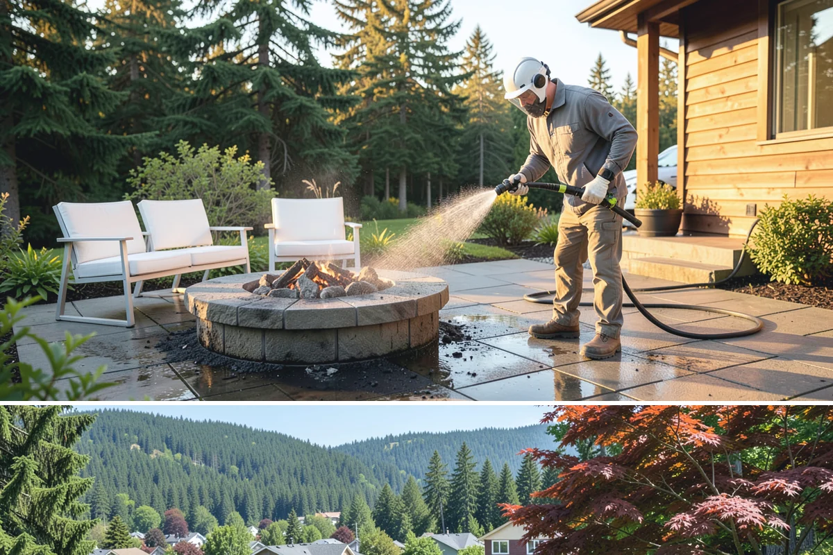 Step Pressure Washing in Index, Snohomish County, WA - Steps clean up best during dry summer weeks so surfaces set before wet-season traffic.