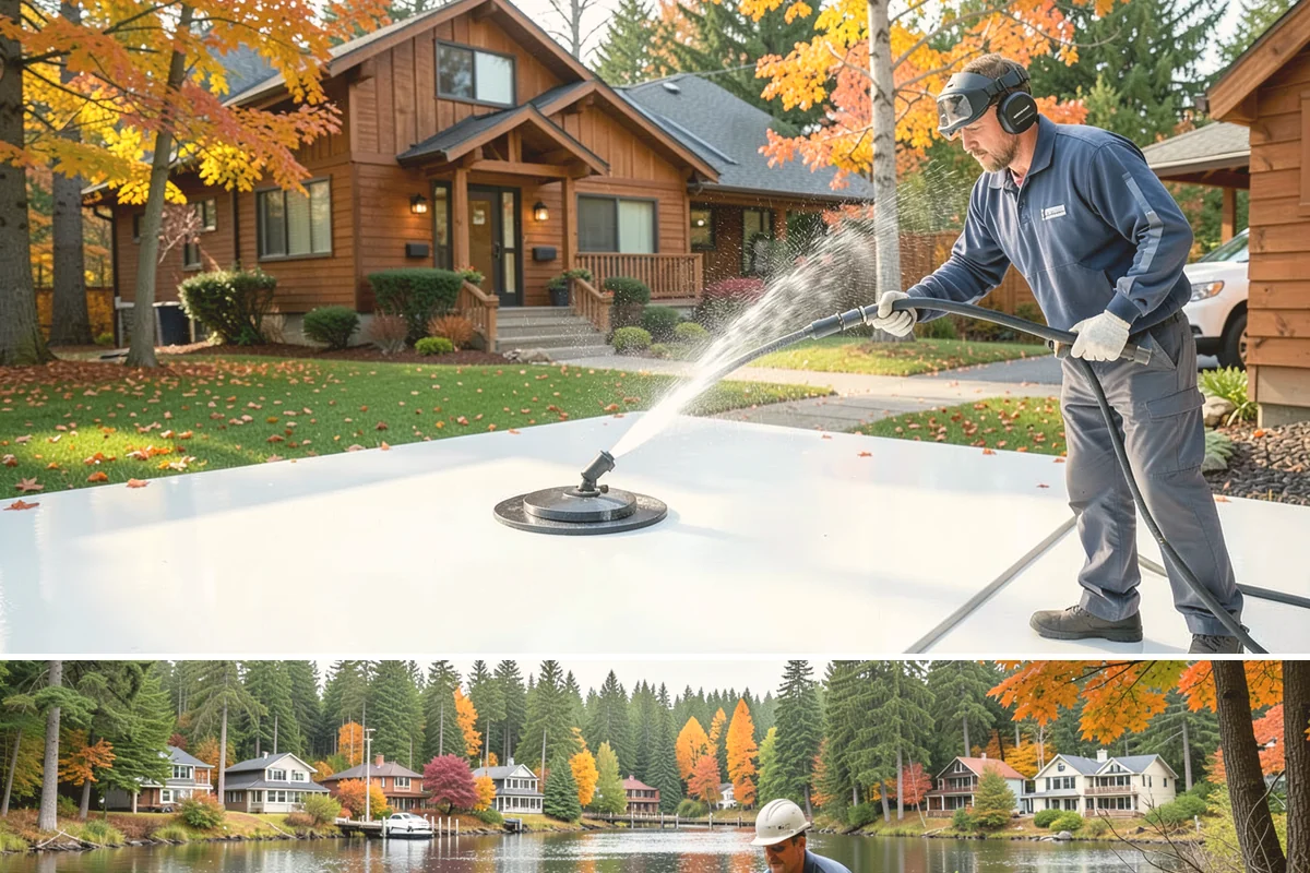Step Pressure Washing in La Conner, Skagit County, WA - Steps clean up best during dry summer weeks so surfaces set before wet-season traffic.
