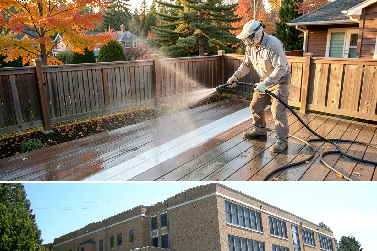 Step Pressure Washing in Maple Valley, King County, WA - Steps clean up best during dry summer weeks so surfaces set before wet-season traffic.