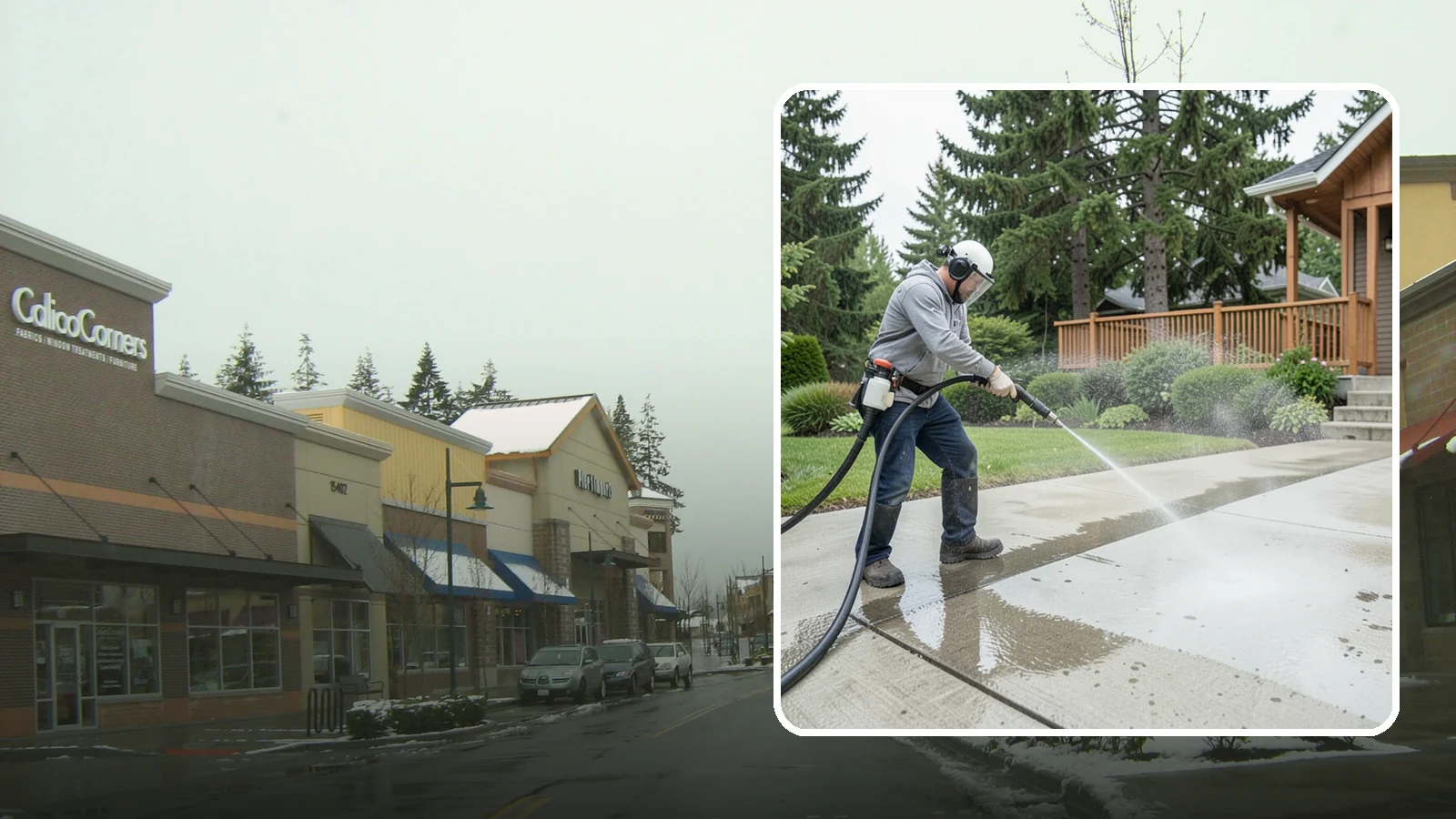 Step Pressure Washing in Mill Creek, Snohomish County, WA - Pressure wash concrete and hardscape steps to strip built-up grime and restore safe grip.