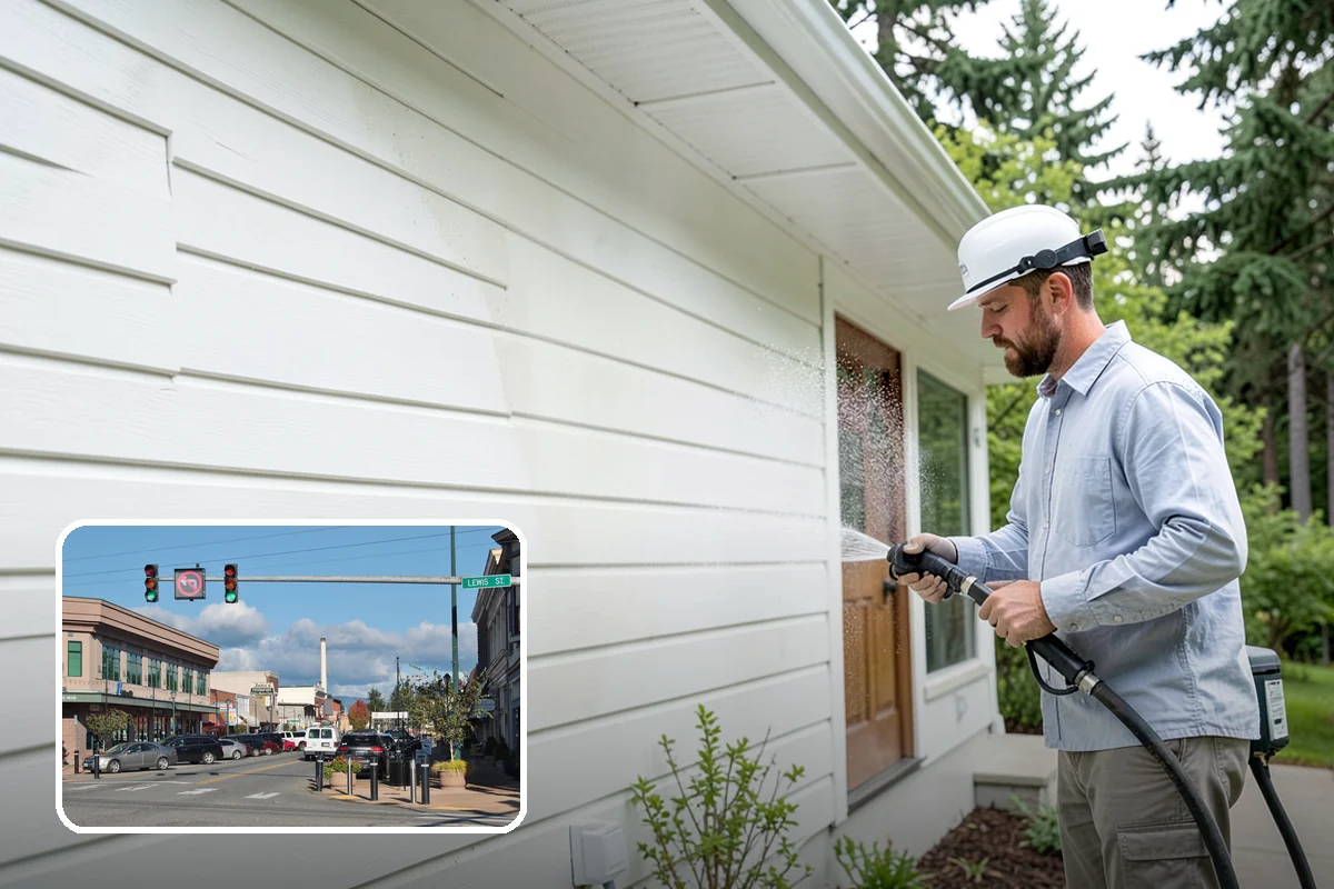 Step Pressure Washing in Monroe, Snohomish County, WA - Strips compacted grime from step surfaces