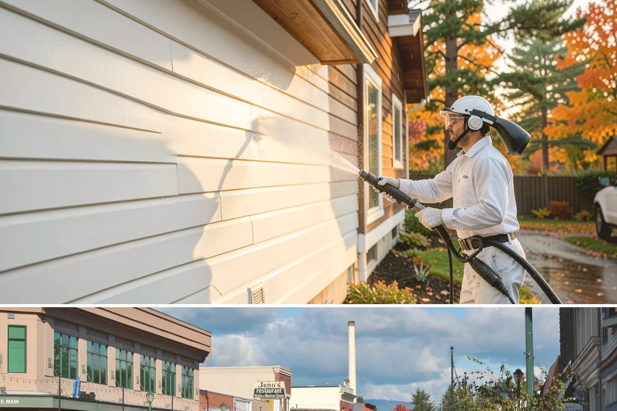 Step Pressure Washing in Monroe, Snohomish County, WA - Steps clean up best during dry summer weeks so surfaces set before wet-season traffic.