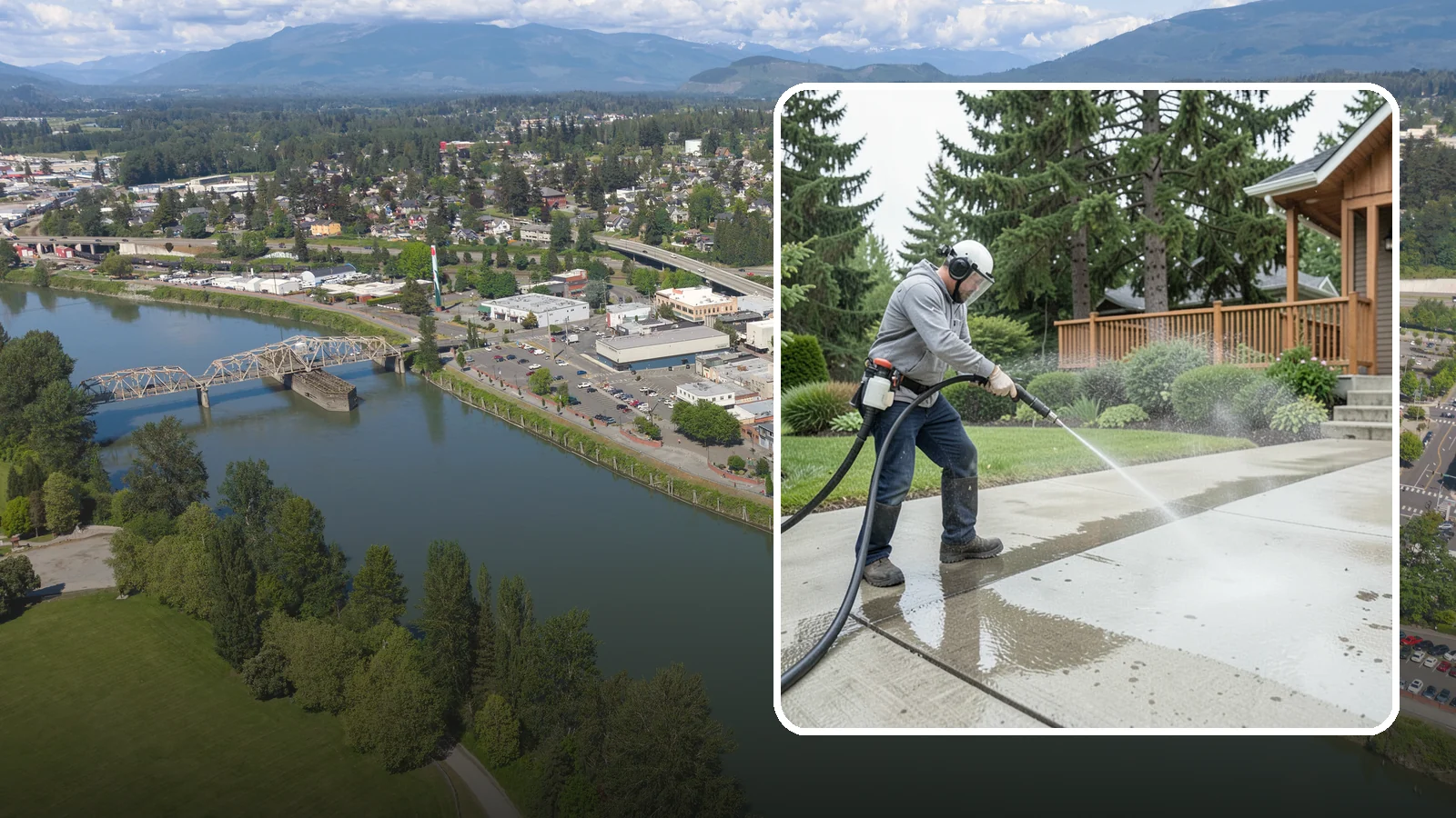 Step Pressure Washing in Mount Vernon, Skagit County, WA - Pressure wash concrete and hardscape steps to strip built-up grime and restore safe grip.