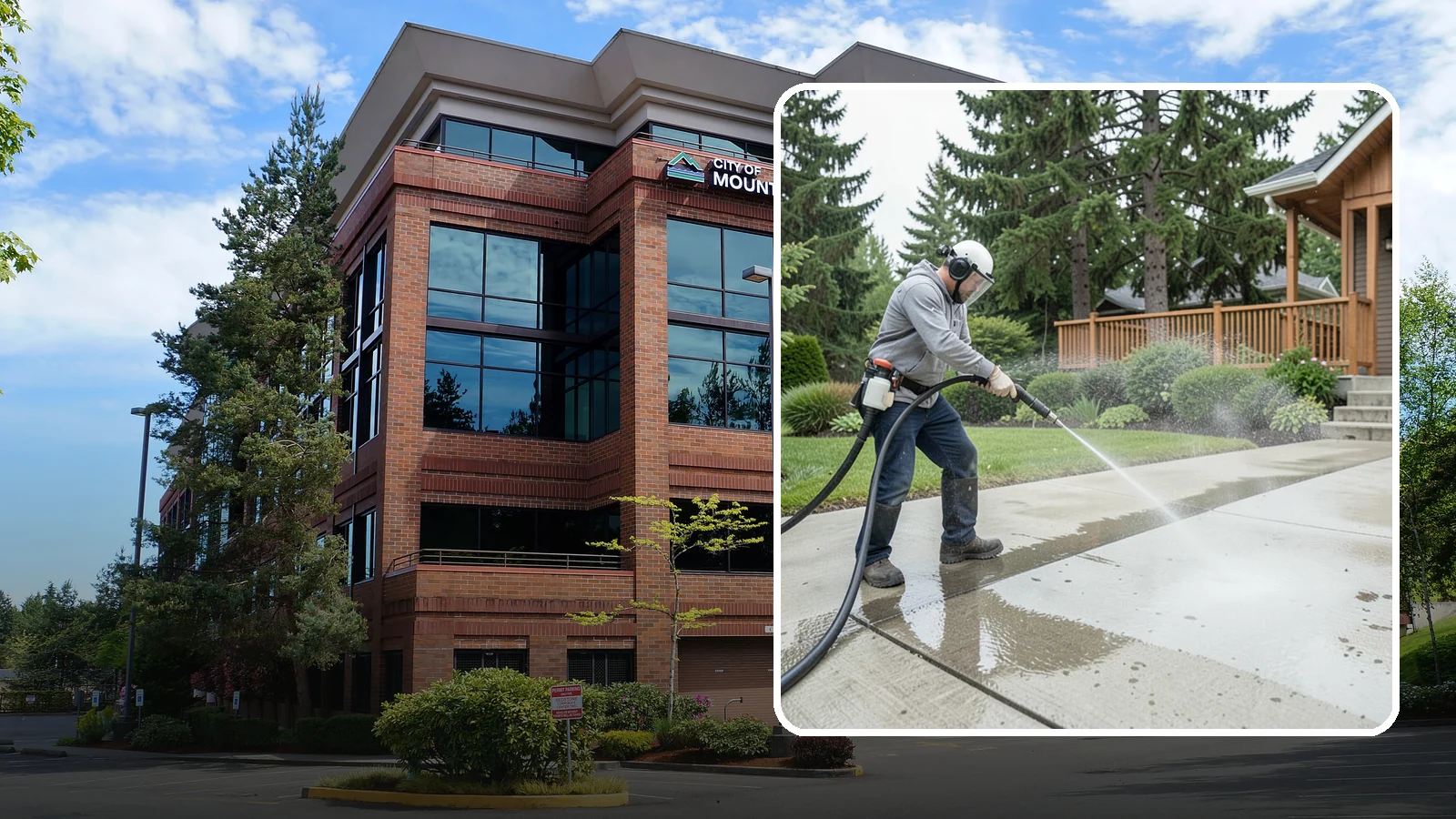 Step Pressure Washing in Mountlake Terrace, Snohomish County, WA - Pressure wash concrete and hardscape steps to strip built-up grime and restore safe grip.