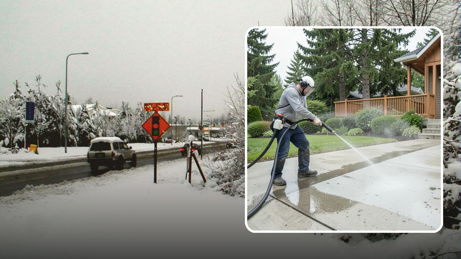 Step Pressure Washing in Newcastle, King County, WA - Pressure wash concrete and hardscape steps to strip built-up grime and restore safe grip.