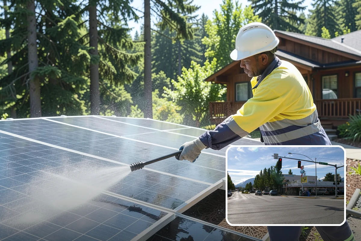 Step Pressure Washing in North Bend, King County, WA - Strips compacted grime from step surfaces