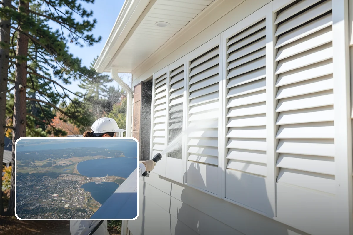 Step Pressure Washing in Oak Harbor, Island County, WA - Strips compacted grime from step surfaces