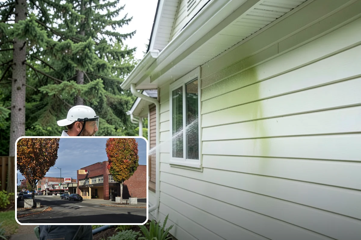 Step Pressure Washing in Puyallup, Pierce County, WA - Strips compacted grime from step surfaces