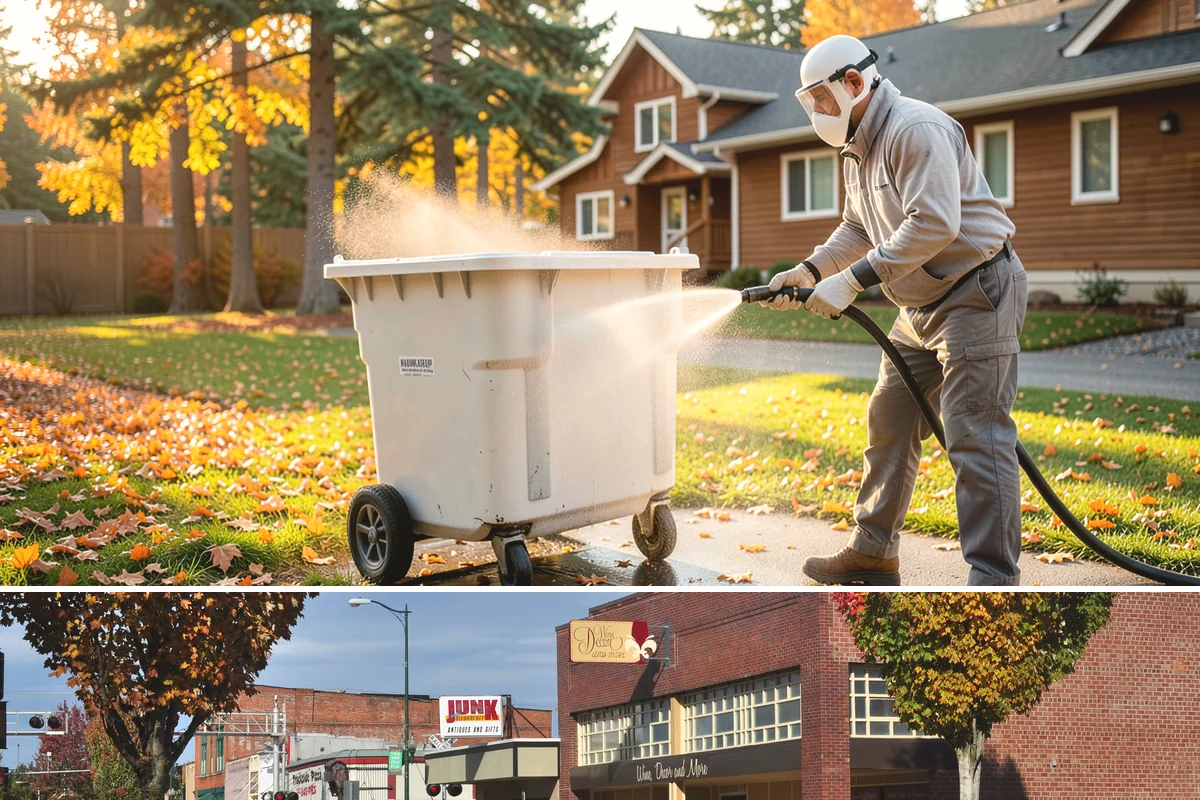 Step Pressure Washing in Puyallup, Pierce County, WA - Steps clean up best during dry summer weeks so surfaces set before wet-season traffic.