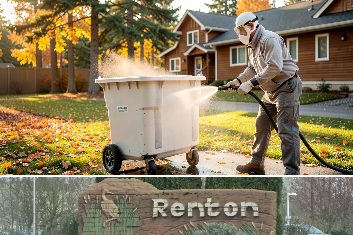 Step Pressure Washing in Renton, King County, WA - Steps clean up best during dry summer weeks so surfaces set before wet-season traffic.