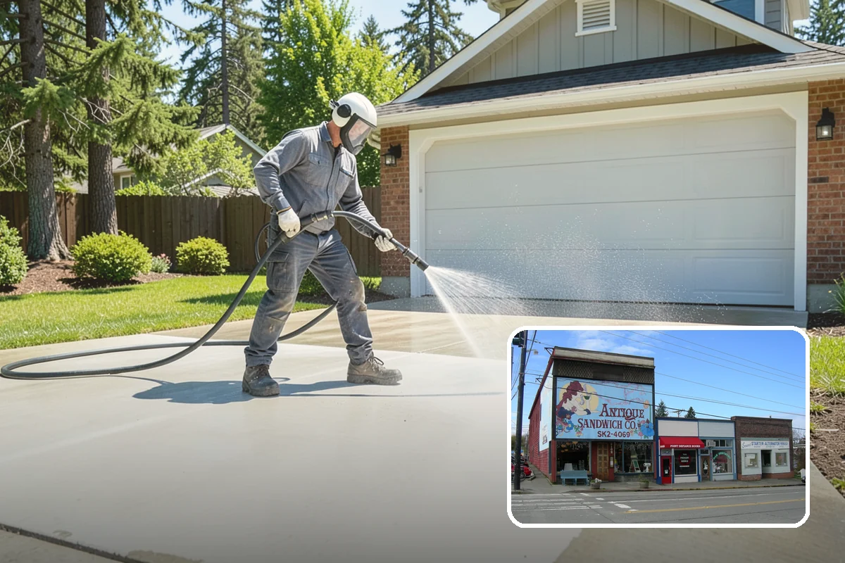 Step Pressure Washing in Ruston, Pierce County, WA - Strips compacted grime from step surfaces