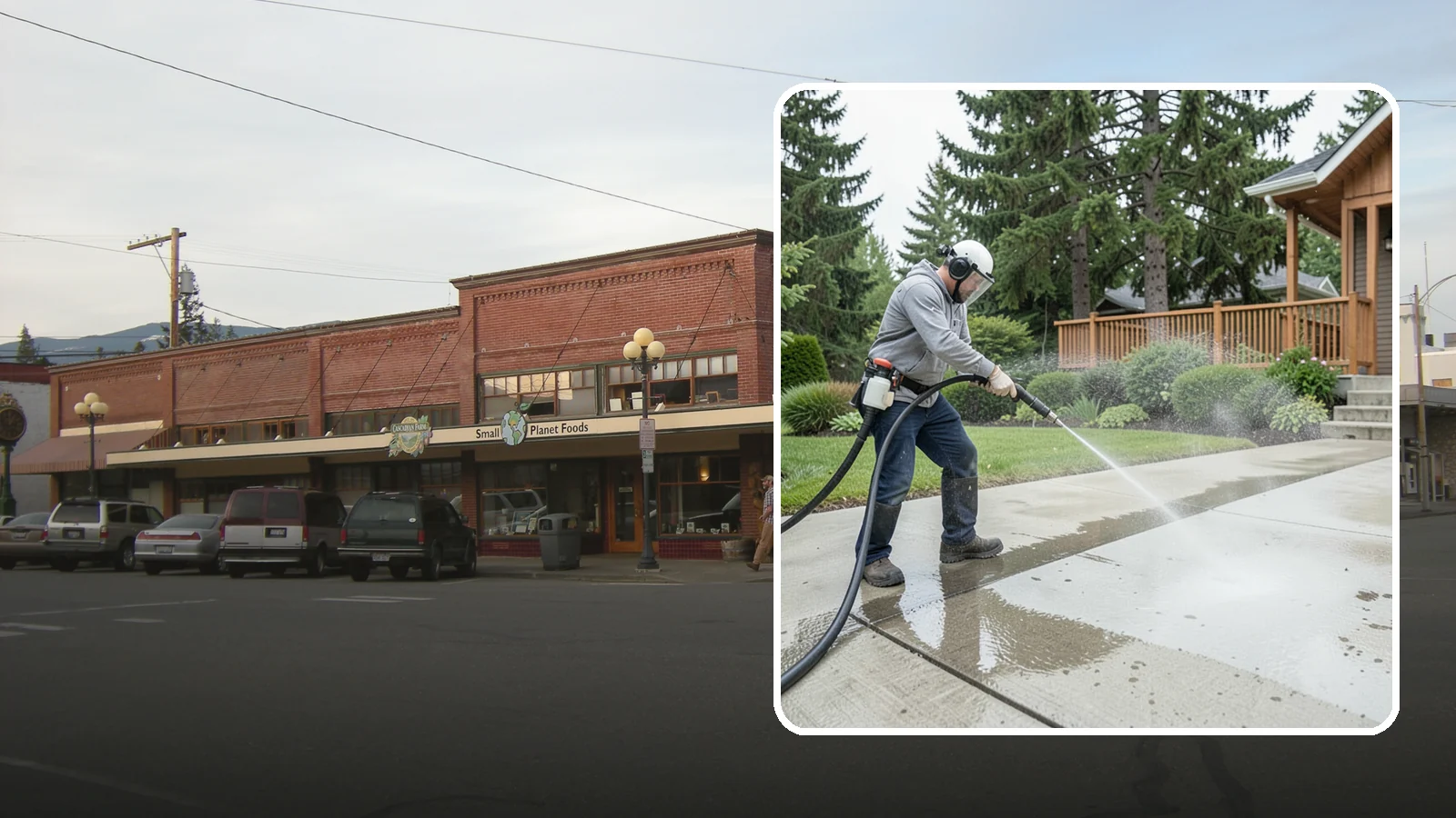 Step Pressure Washing in Sedro-Woolley, Skagit County, WA - Pressure wash concrete and hardscape steps to strip built-up grime and restore safe grip.