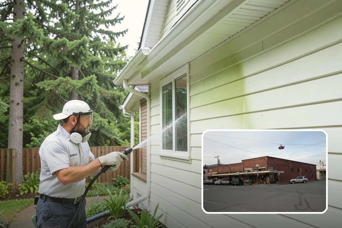 Step Pressure Washing in Sedro-Woolley, Skagit County, WA - Strips compacted grime from step surfaces