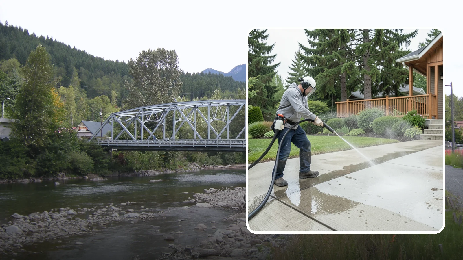 Step Pressure Washing in Skykomish, King County, WA - Pressure wash concrete and hardscape steps to strip built-up grime and restore safe grip.