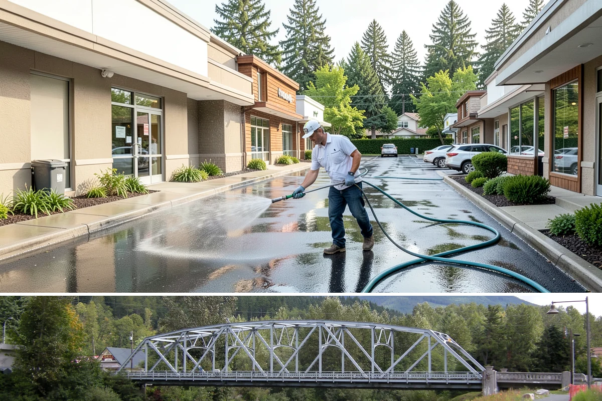 Step Pressure Washing in Skykomish, King County, WA - Steps clean up best during dry summer weeks so surfaces set before wet-season traffic.