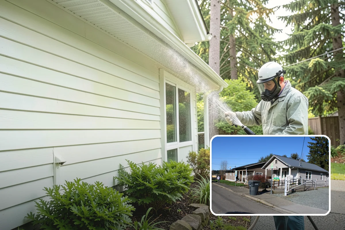 Step Pressure Washing in South Prairie, Pierce County, WA - Strips compacted grime from step surfaces