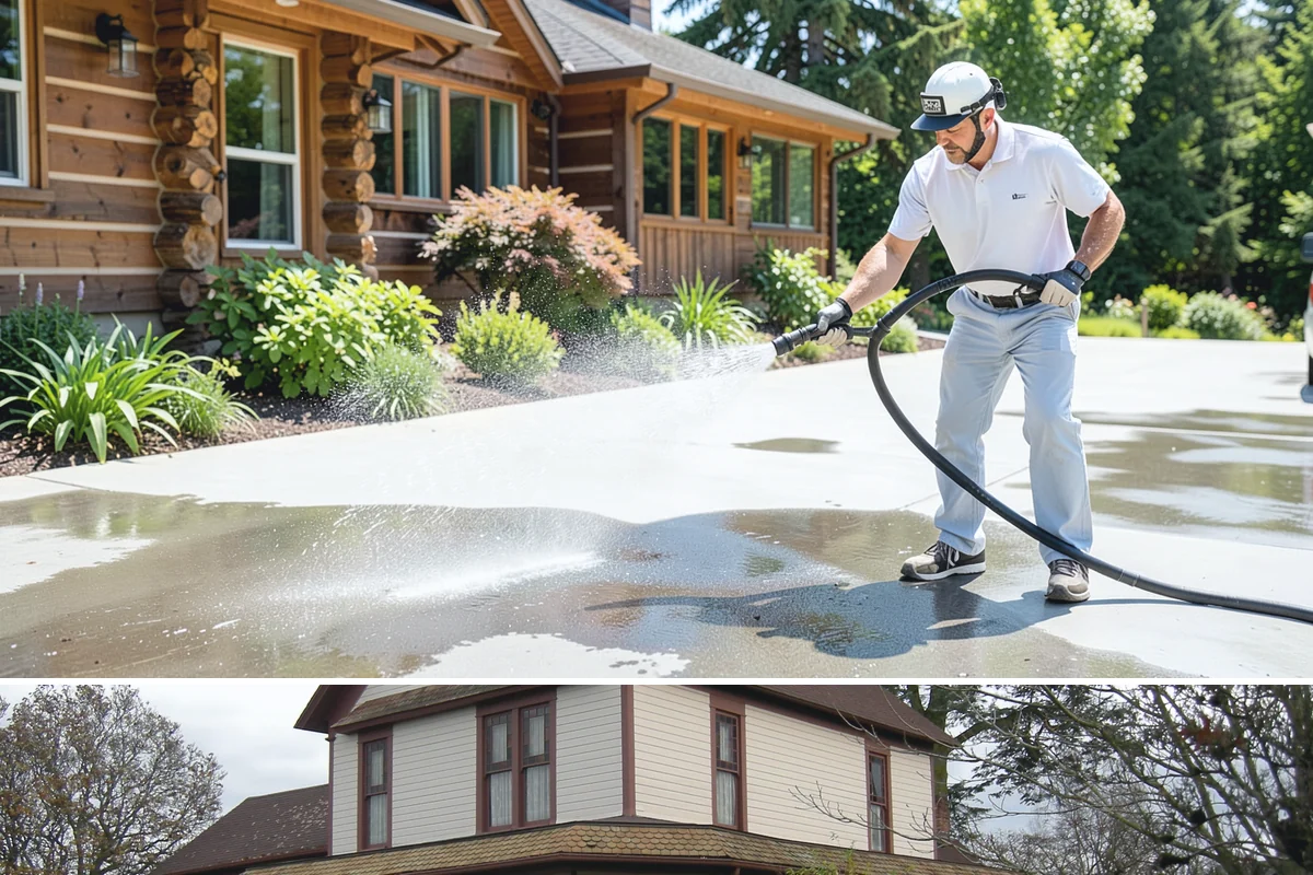 Step Pressure Washing in Sumner, Pierce County, WA - Steps clean up best during dry summer weeks so surfaces set before wet-season traffic.