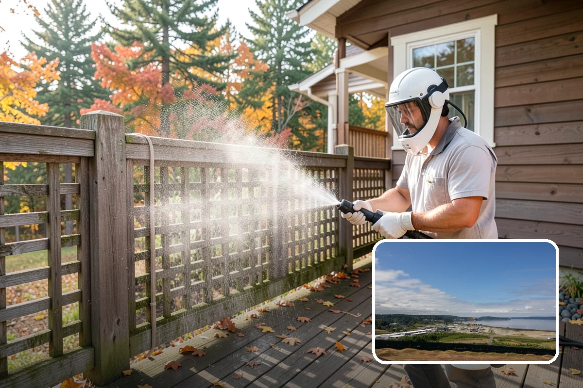 Step Pressure Washing in University Place, Pierce County, WA - Strips compacted grime from step surfaces