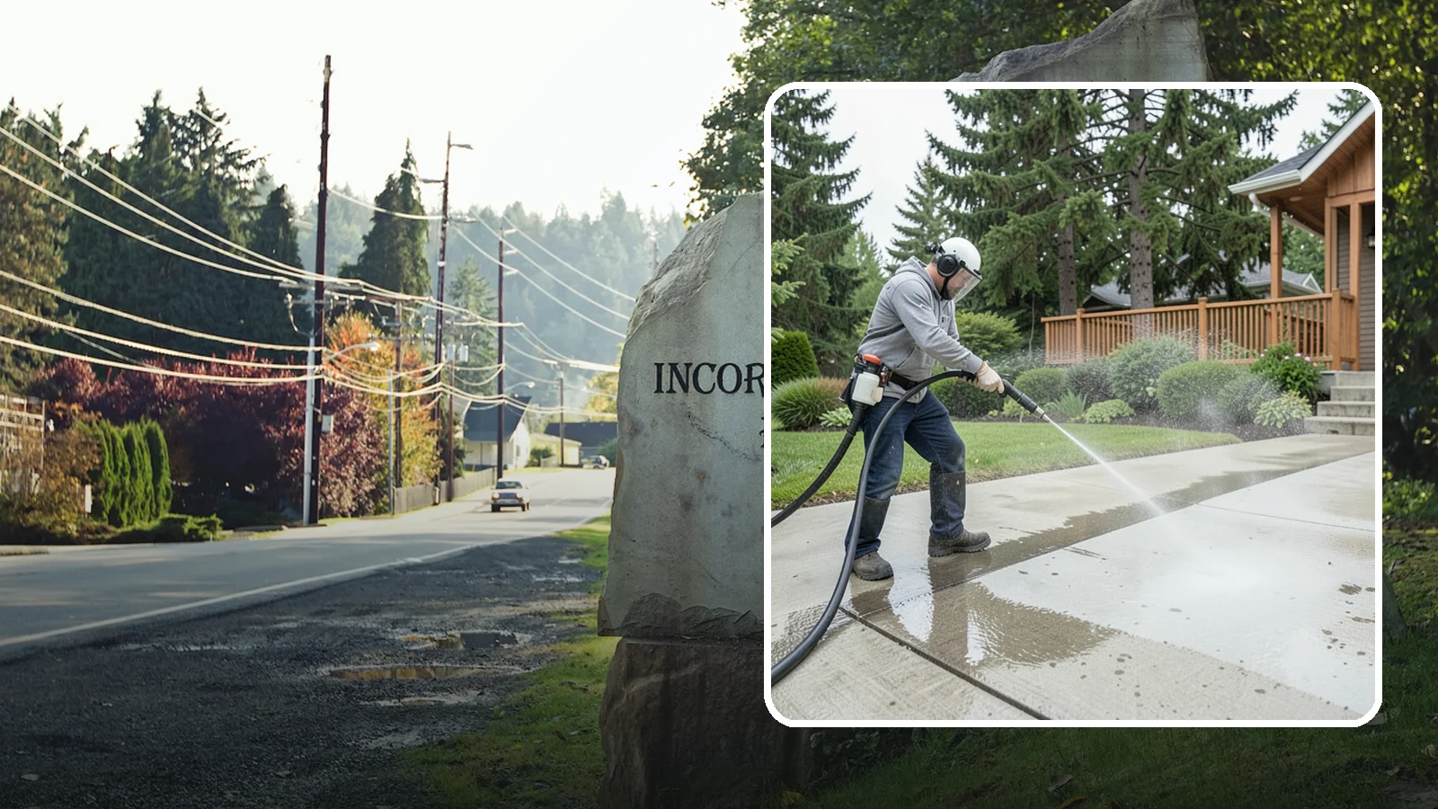 Step Pressure Washing in Wilkeson, Pierce County, WA - Pressure wash concrete and hardscape steps to strip built-up grime and restore safe grip.