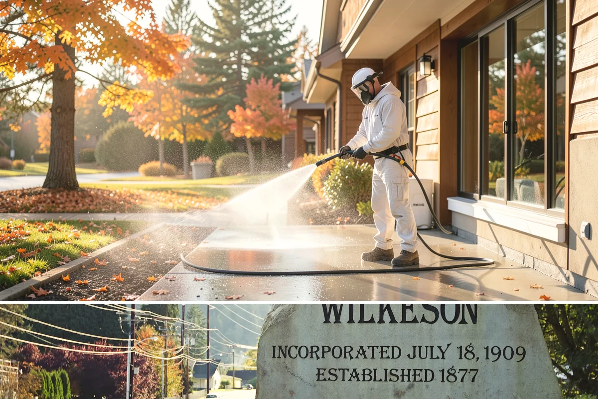 Step Pressure Washing in Wilkeson, Pierce County, WA - Steps clean up best during dry summer weeks so surfaces set before wet-season traffic.