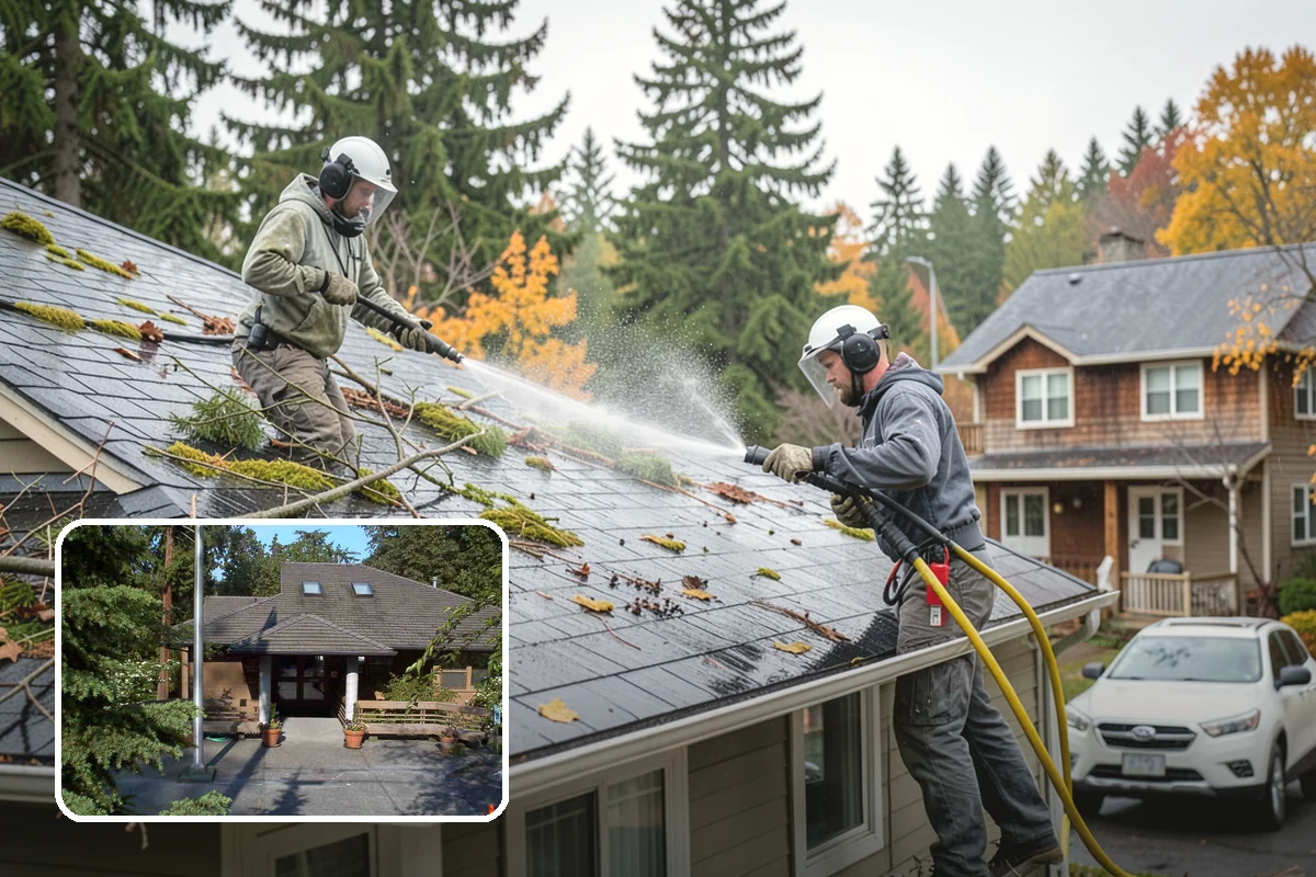 Step Pressure Washing in Yarrow Point, King County, WA - Strips compacted grime from step surfaces