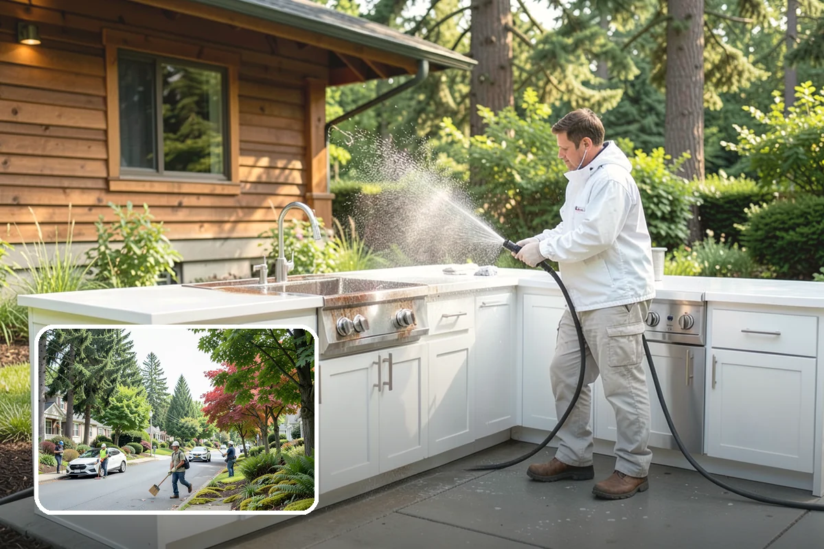 Stone Cleaning in Beaux Arts Village, King County, WA - Tailors the method to the specific stone type and finish