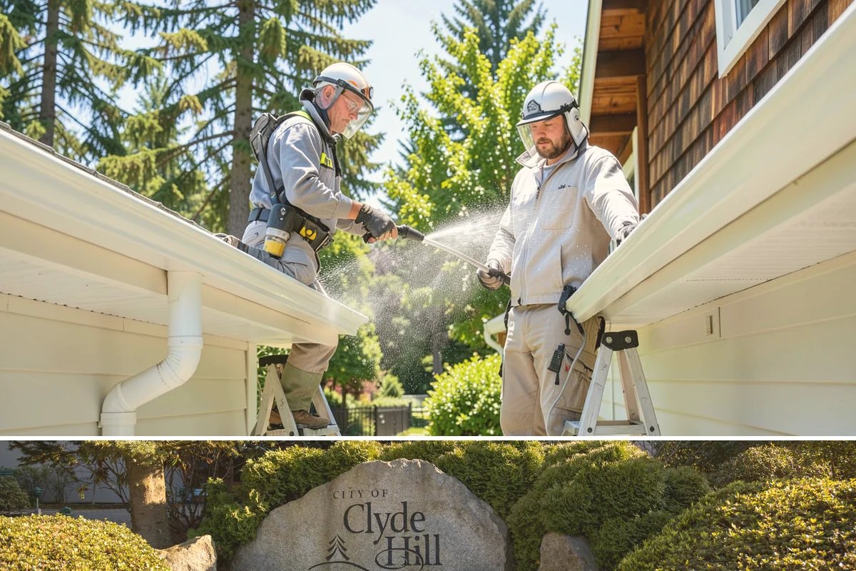Stone Cleaning in Clyde Hill, King County, WA - A drier summer schedule keeps porous stone from staying saturated, giving the cleaning solution the best conditions to work.