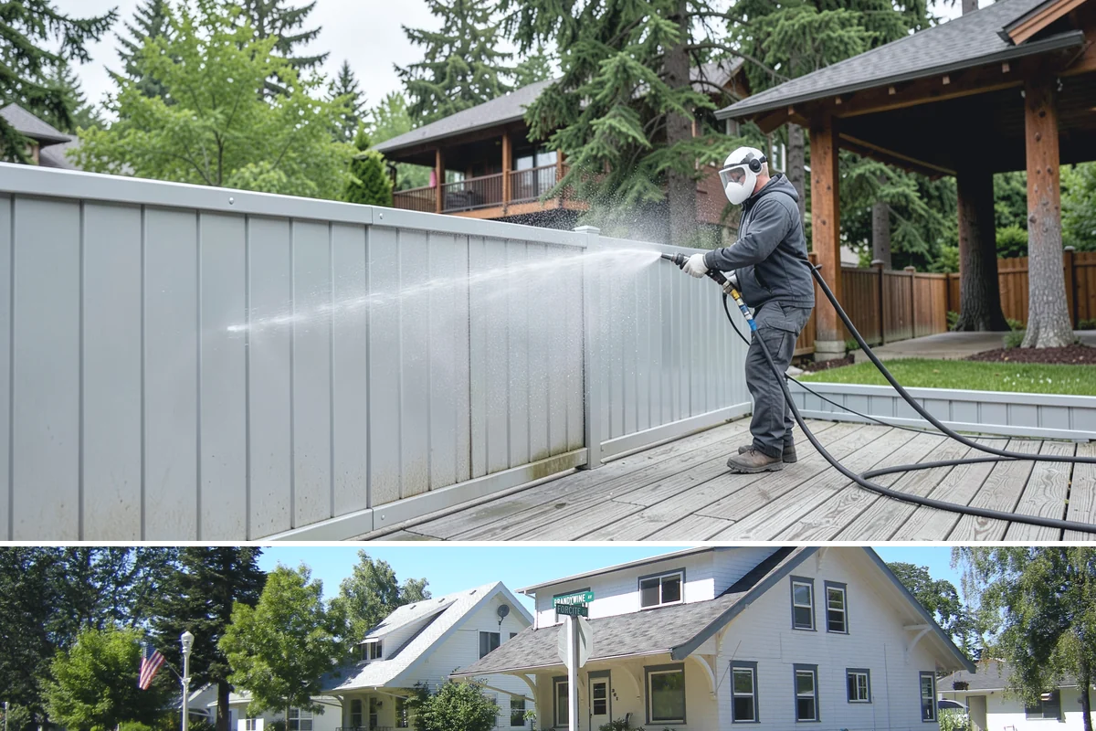 Stone Cleaning in DuPont, Pierce County, WA - A drier summer schedule keeps porous stone from staying saturated, giving the cleaning solution the best conditions to work.