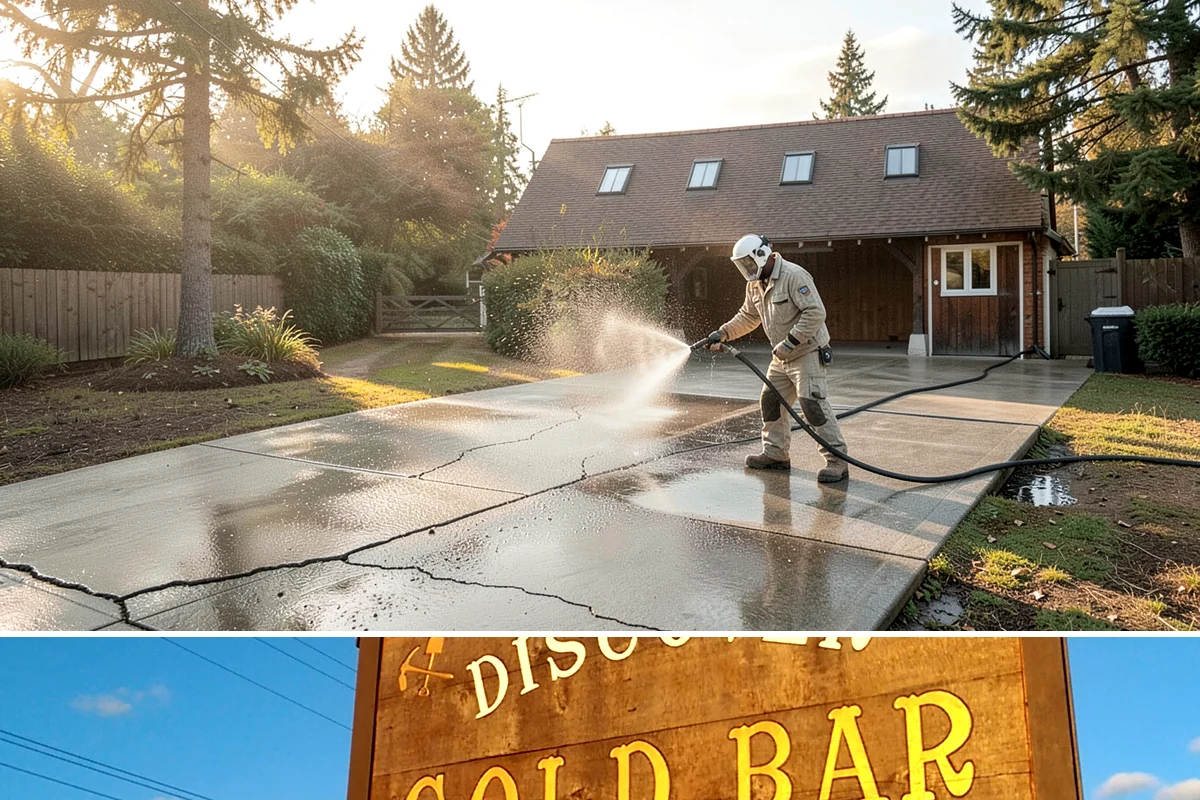 Stone Cleaning in Gold Bar, Snohomish County, WA - A drier summer schedule keeps porous stone from staying saturated, giving the cleaning solution the best conditions to work.
