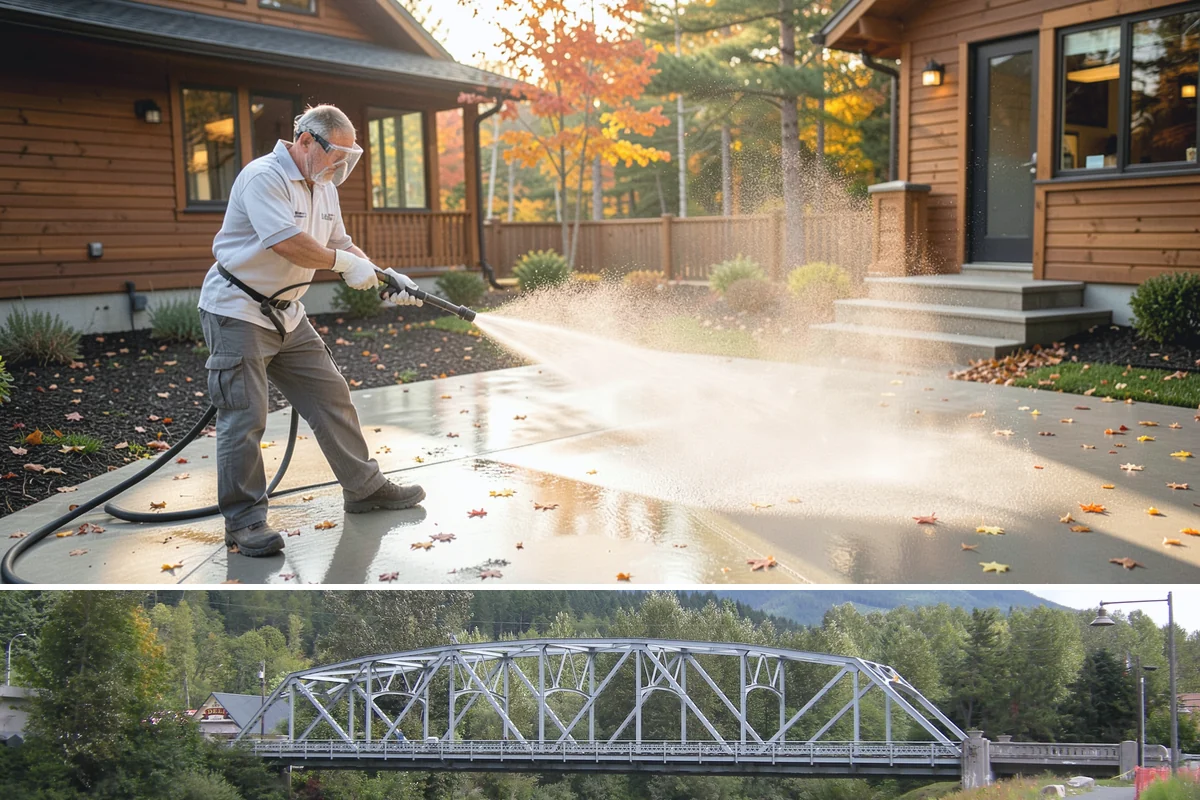 Stone Cleaning in Skykomish, King County, WA - A drier summer schedule keeps porous stone from staying saturated, giving the cleaning solution the best conditions to work.