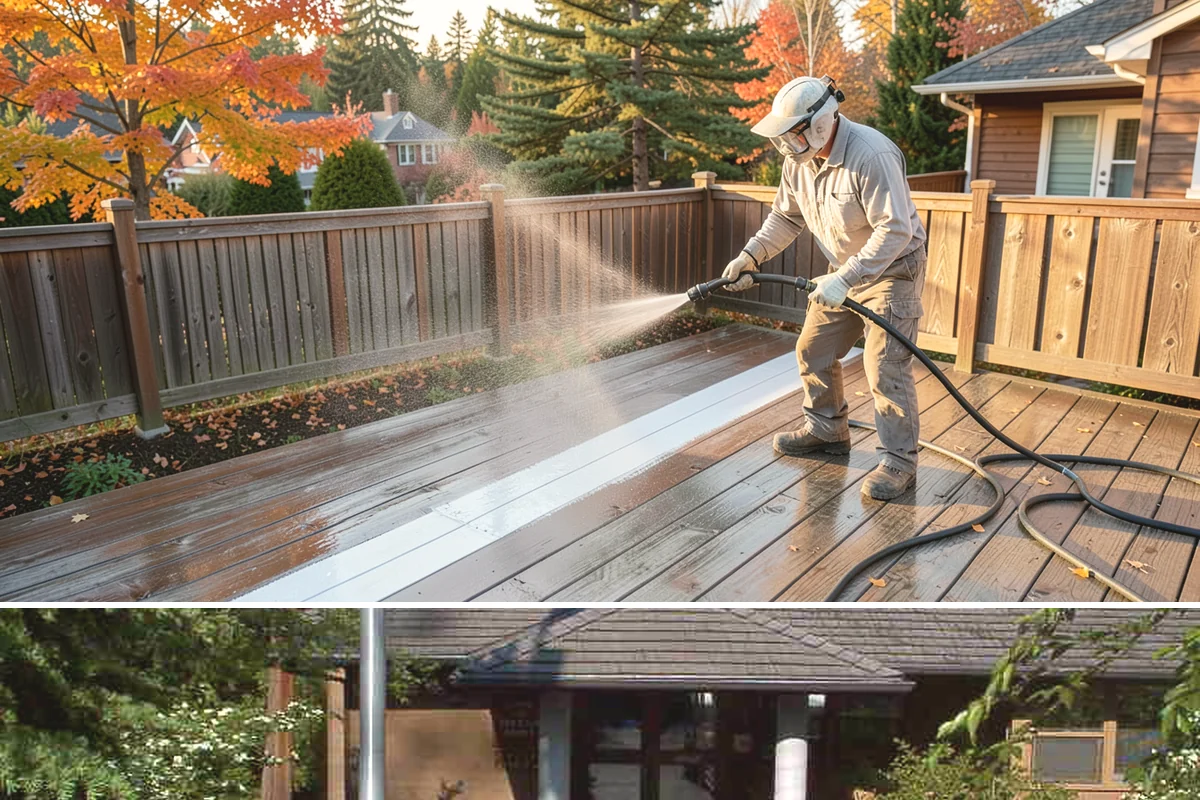 Stone Cleaning in Yarrow Point, King County, WA - A drier summer schedule keeps porous stone from staying saturated, giving the cleaning solution the best conditions to work.