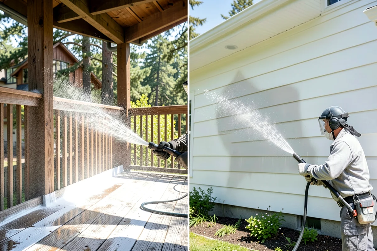 Stone Patio Cleaning in Arlington, Snohomish County, WA - Identify the stone and test an inconspicuous area