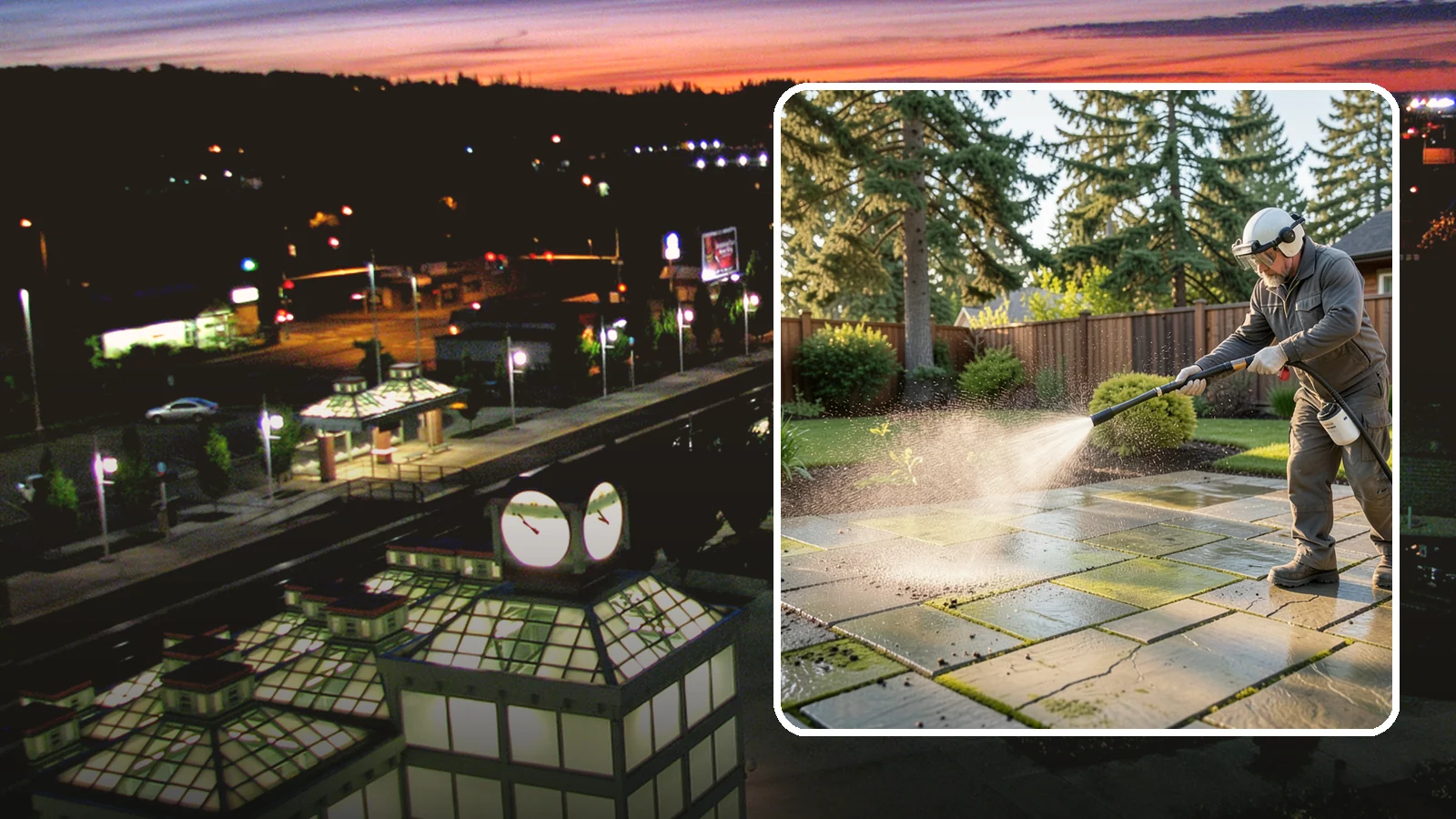 Stone Patio Cleaning in Auburn, King County, WA - Clean natural stone patios with surface-safe chemistry that removes algae without harming the stone.