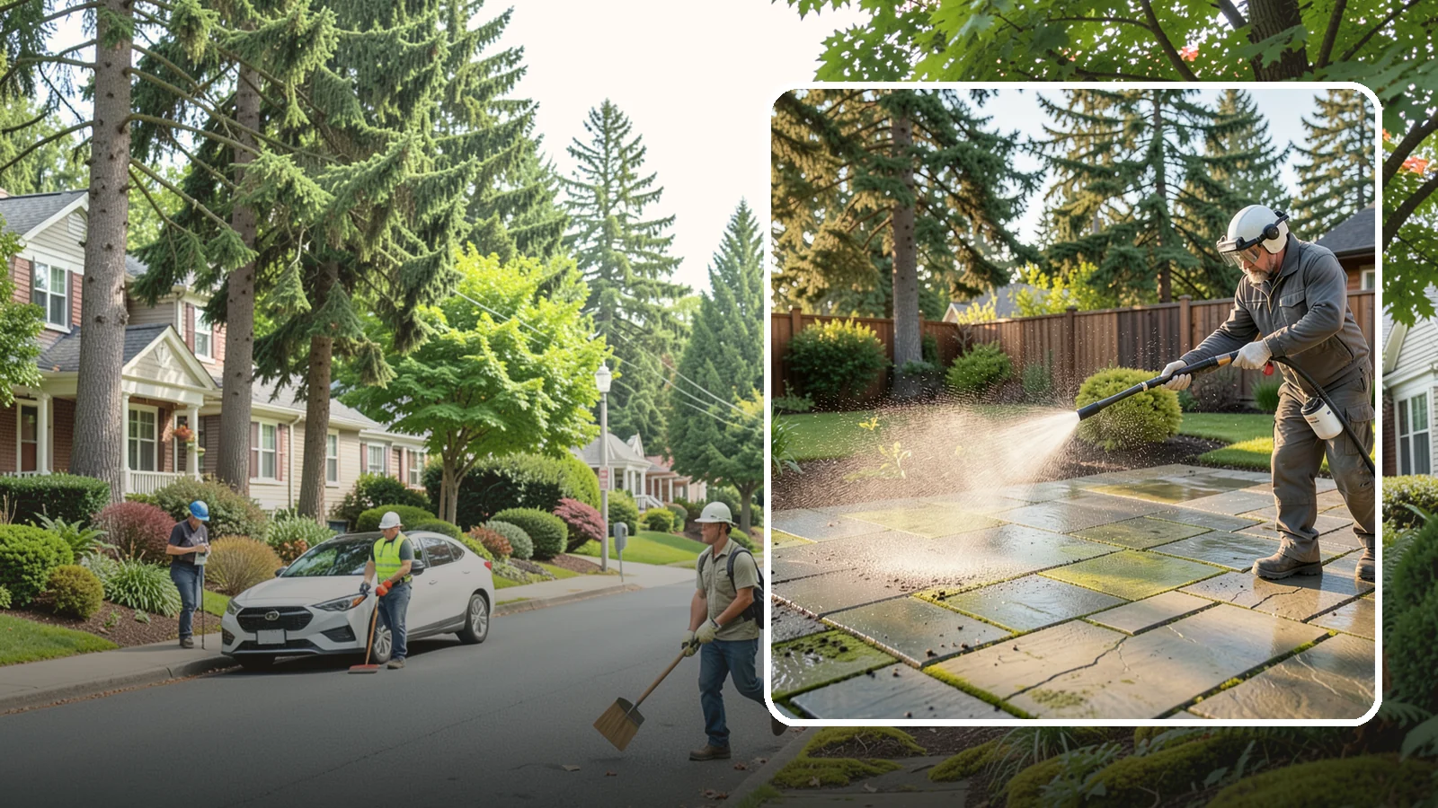Stone Patio Cleaning in Beaux Arts Village, King County, WA - Clean natural stone patios with surface-safe chemistry that removes algae without harming the stone.