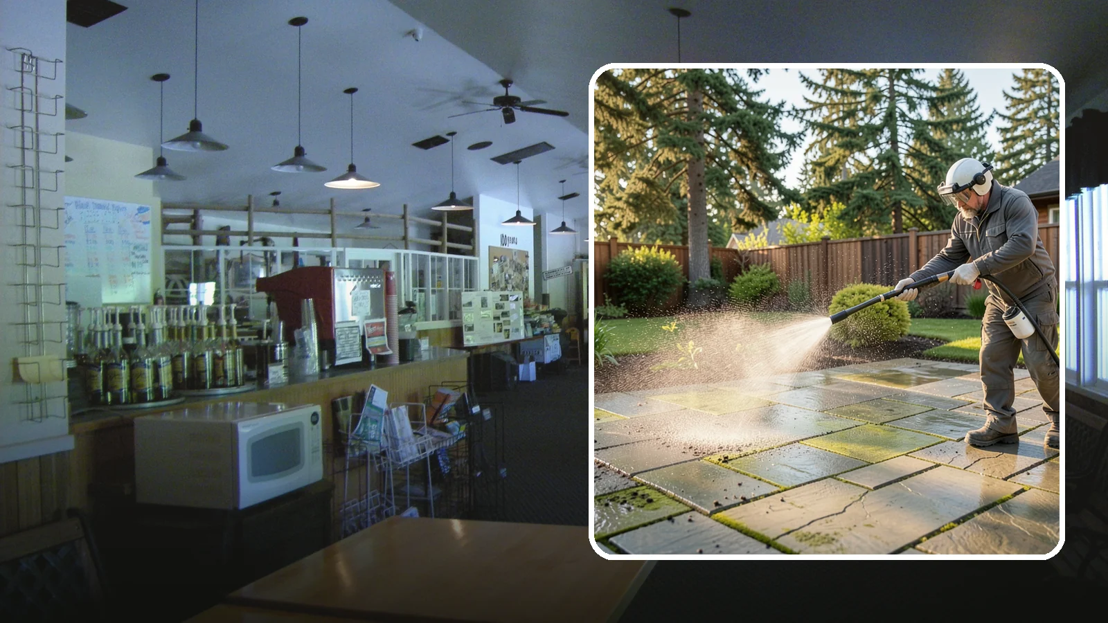 Stone Patio Cleaning in Black Diamond, King County, WA - Clean natural stone patios with surface-safe chemistry that removes algae without harming the stone.