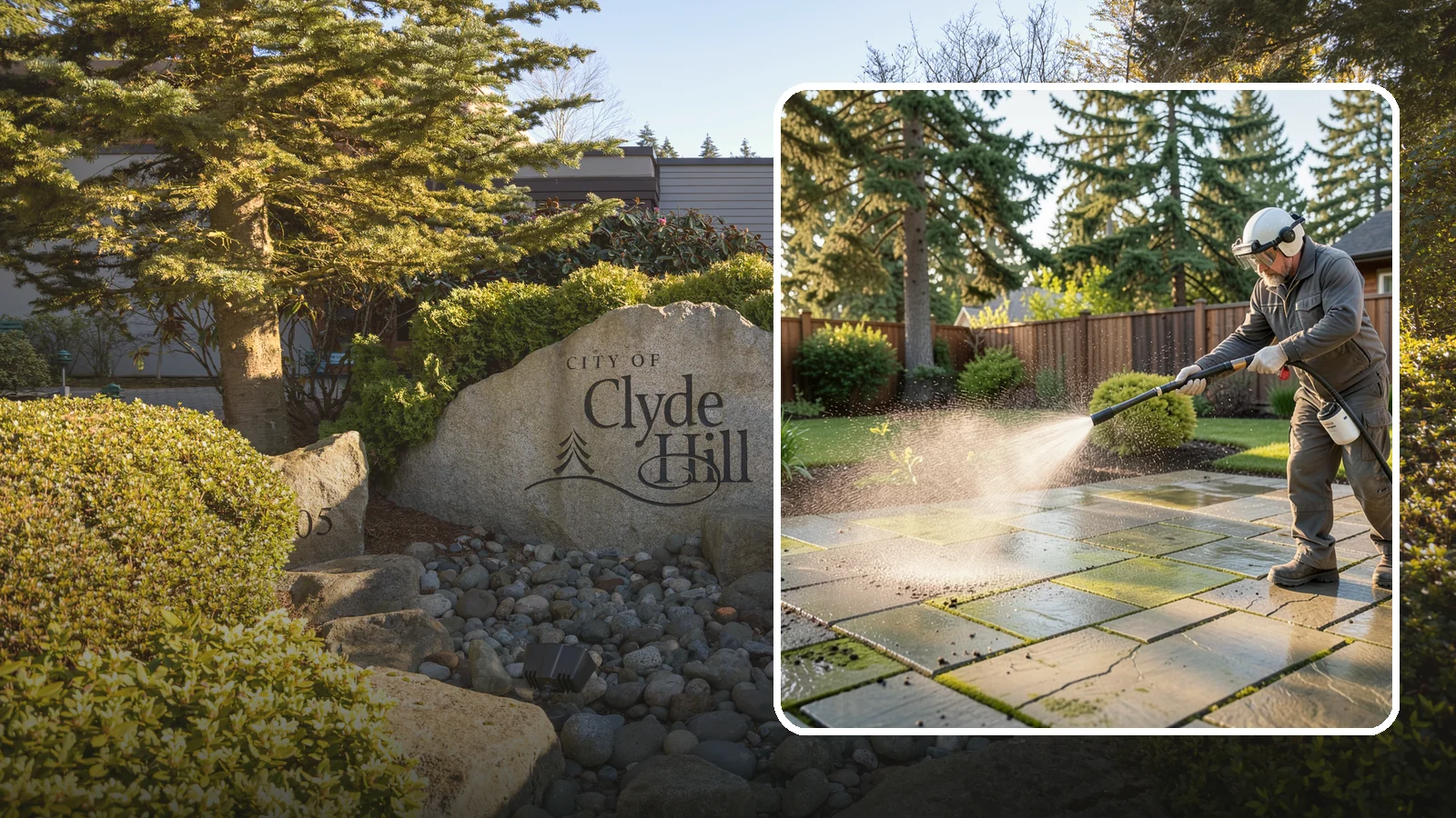 Stone Patio Cleaning in Clyde Hill, King County, WA - Clean natural stone patios with surface-safe chemistry that removes algae without harming the stone.