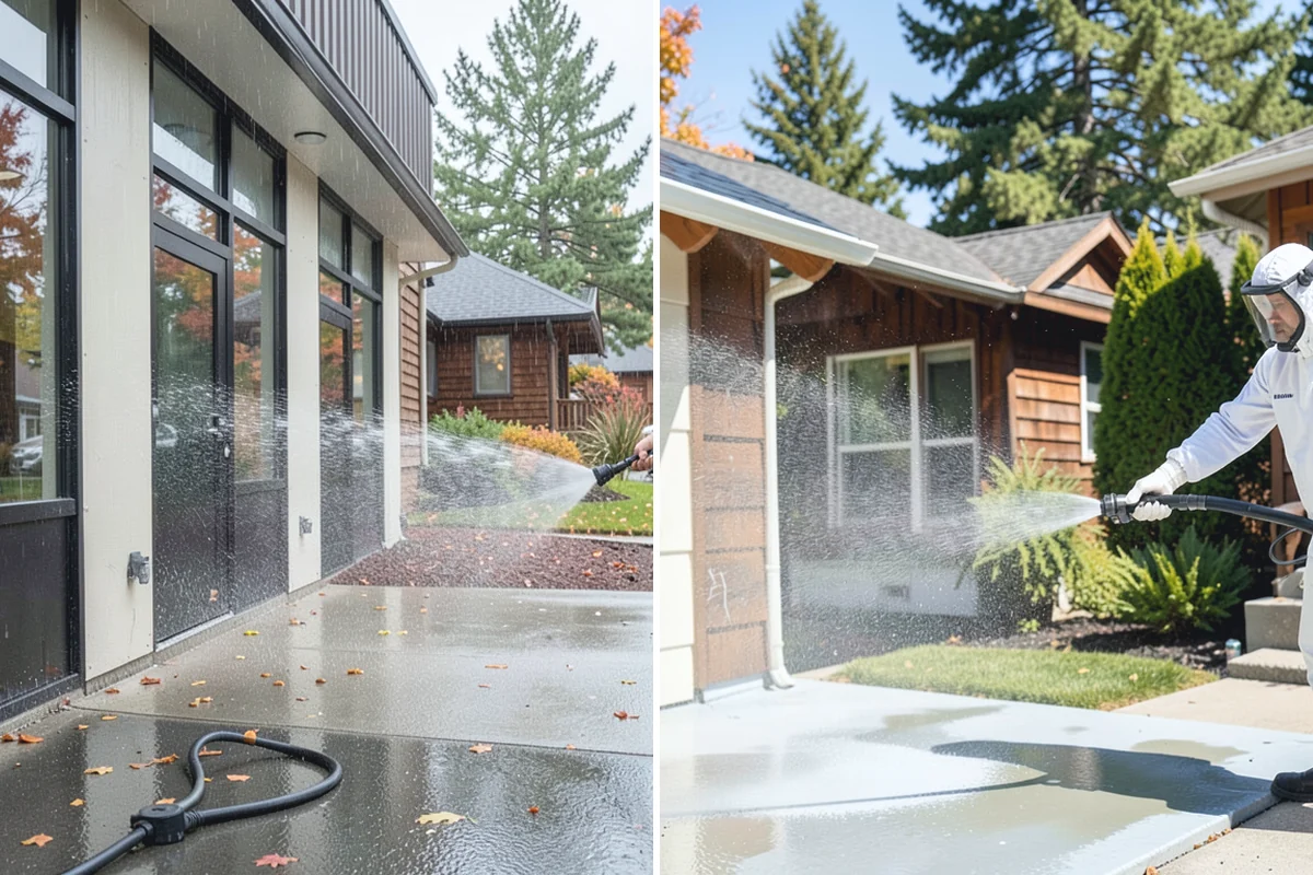 Stone Patio Cleaning in Coupeville, Island County, WA - Identify the stone and test an inconspicuous area