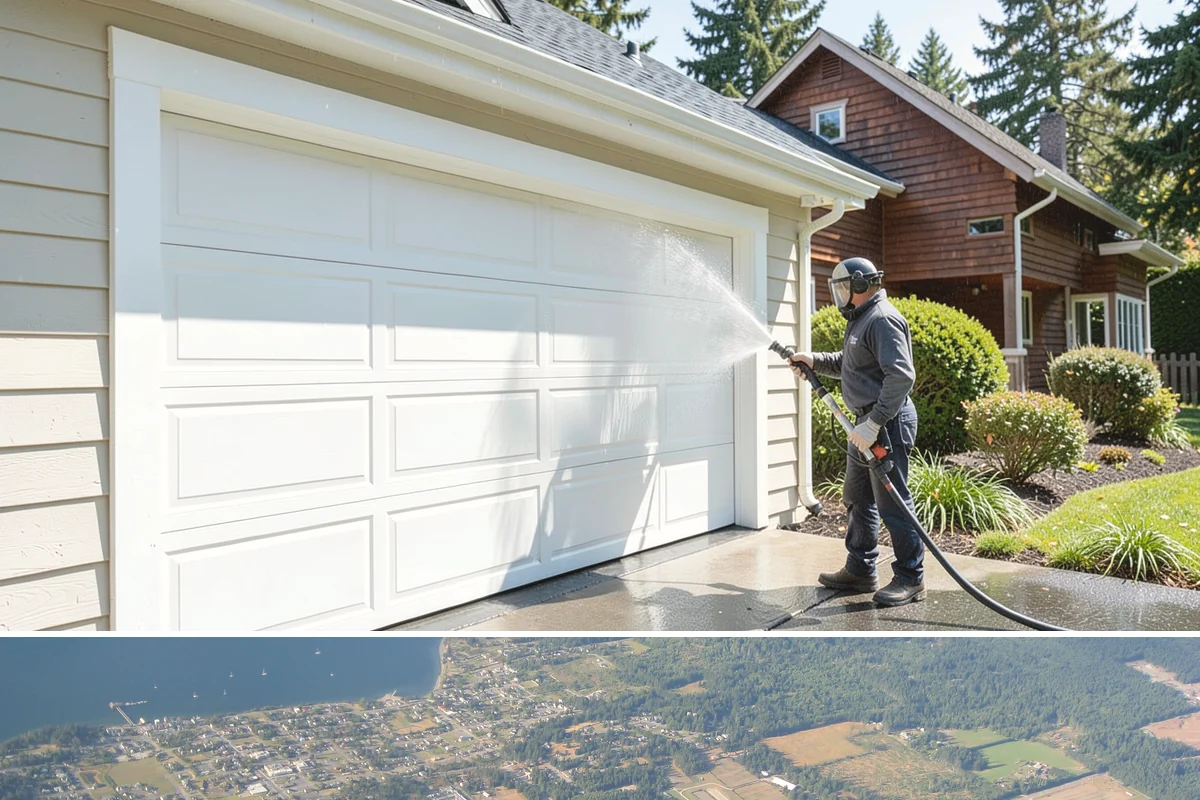 Stone Patio Cleaning in Coupeville, Island County, WA - Stone patios clean best in warm, dry summer weeks that let porous stone dry evenly.