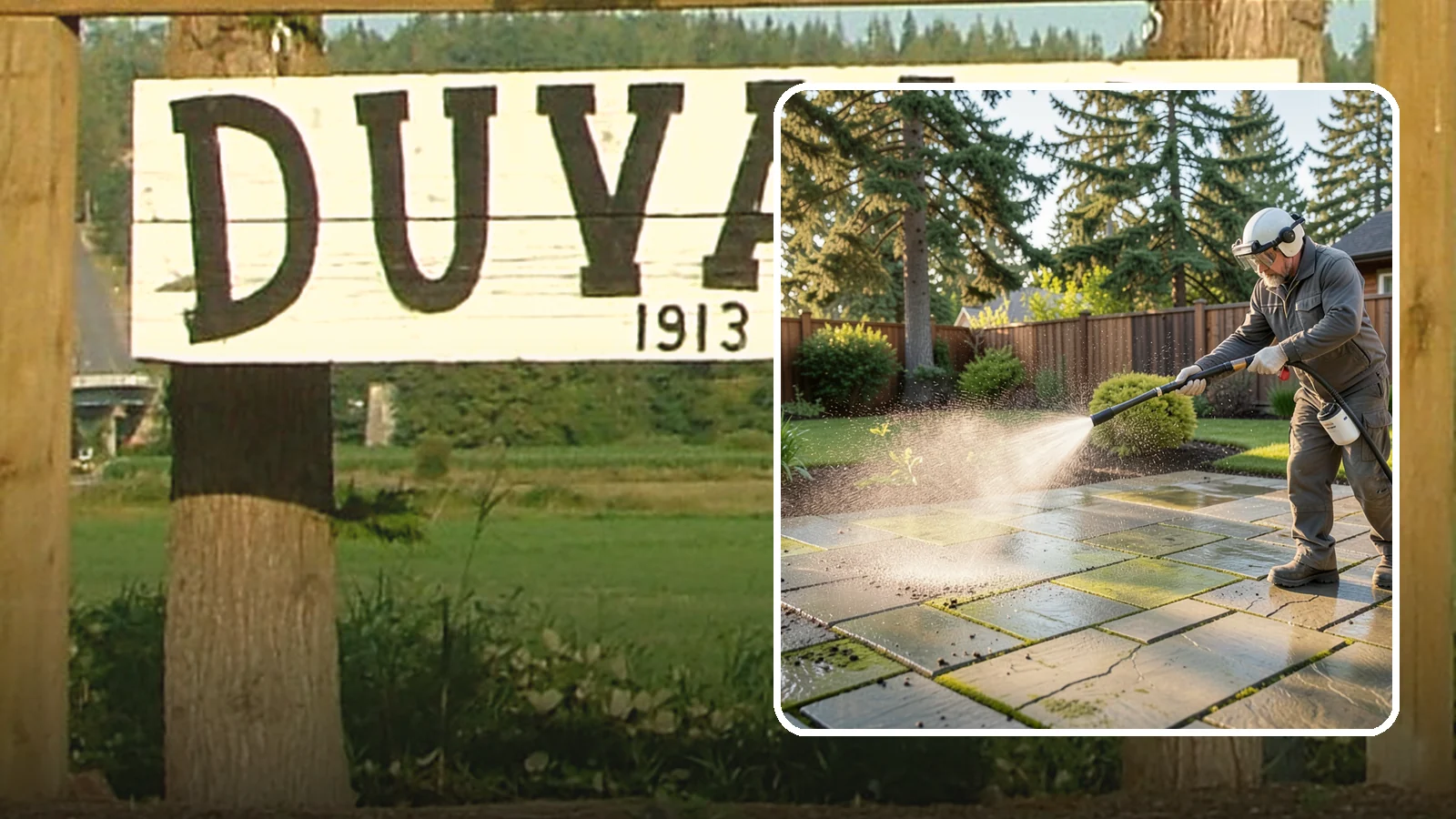 Stone Patio Cleaning in Duvall, King County, WA - Clean natural stone patios with surface-safe chemistry that removes algae without harming the stone.