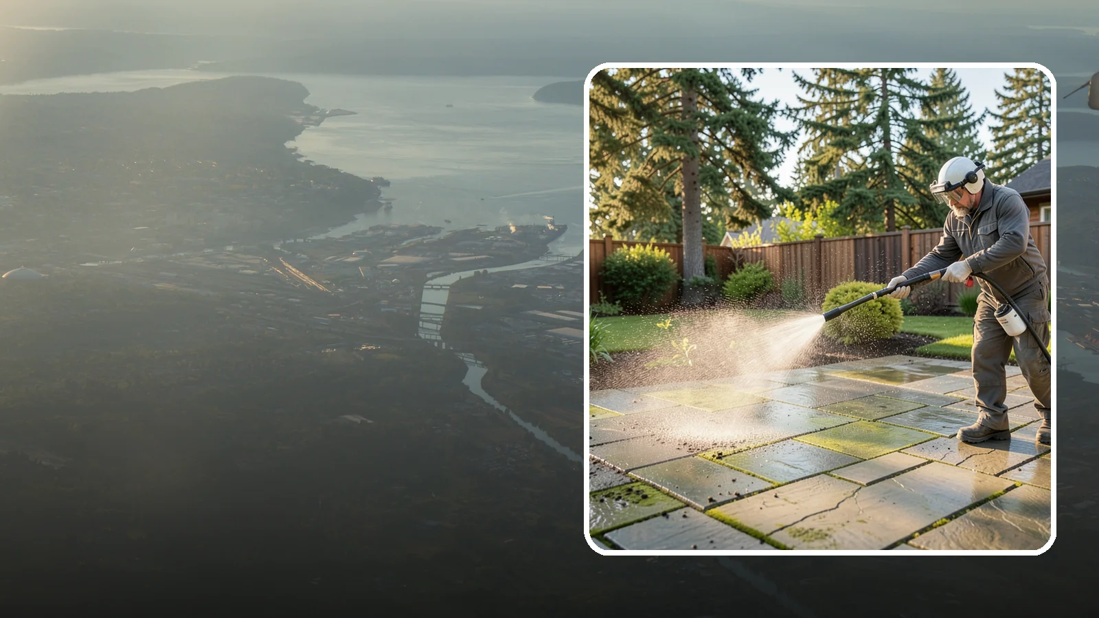 Stone Patio Cleaning in Fife, Pierce County, WA - Clean natural stone patios with surface-safe chemistry that removes algae without harming the stone.