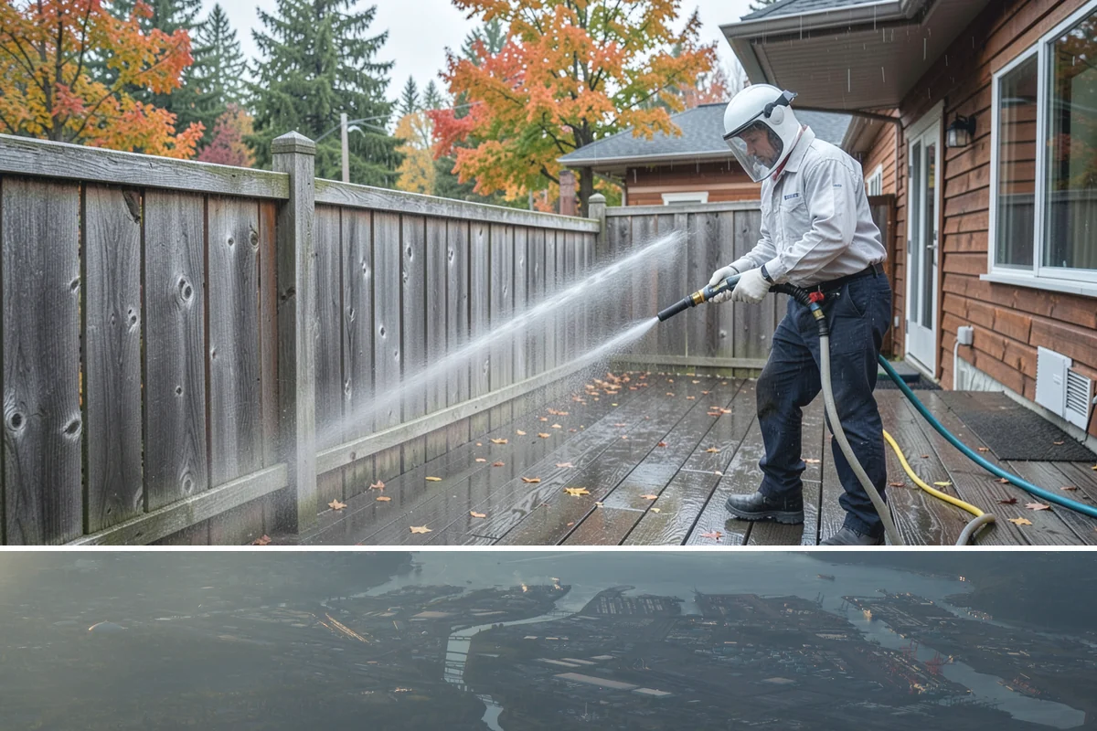 Stone Patio Cleaning in Fife, Pierce County, WA - Stone patios clean best in warm, dry summer weeks that let porous stone dry evenly.
