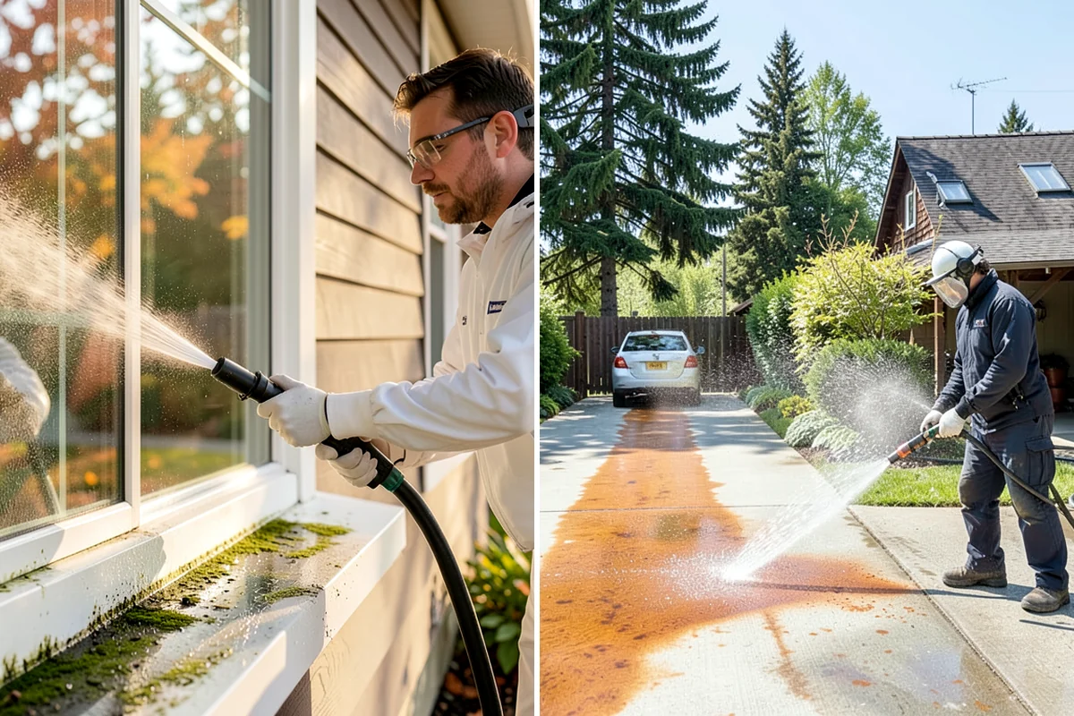 Stone Patio Cleaning in Gig Harbor, Pierce County, WA - Identify the stone and test an inconspicuous area