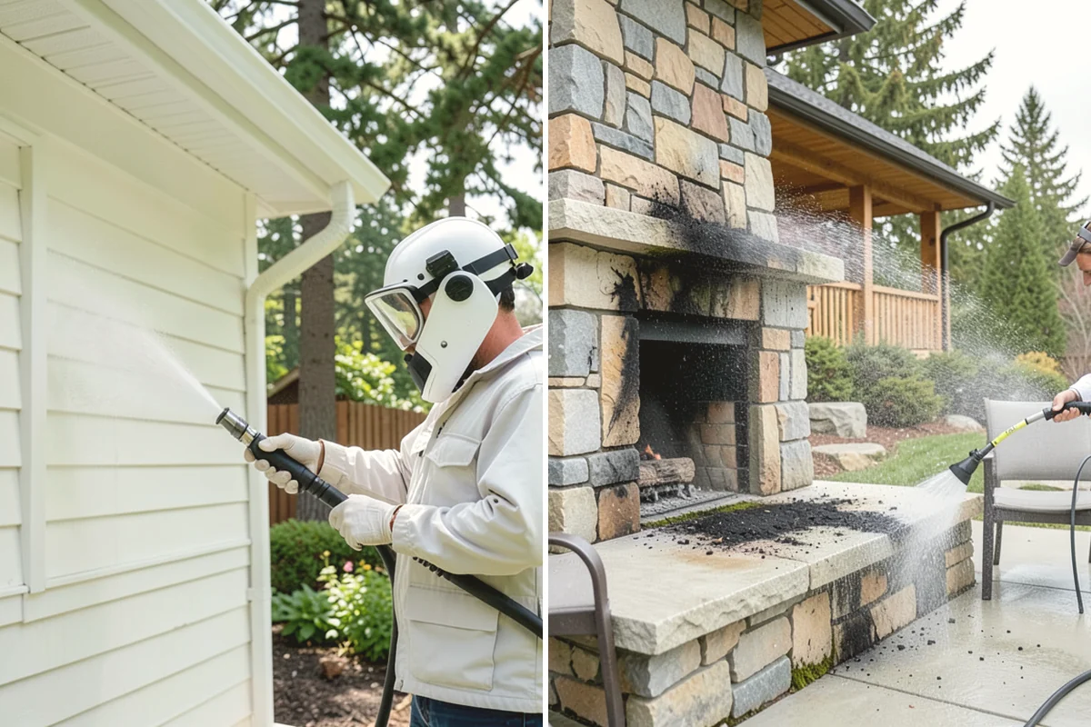 Stone Patio Cleaning in Issaquah, King County, WA - Identify the stone and test an inconspicuous area